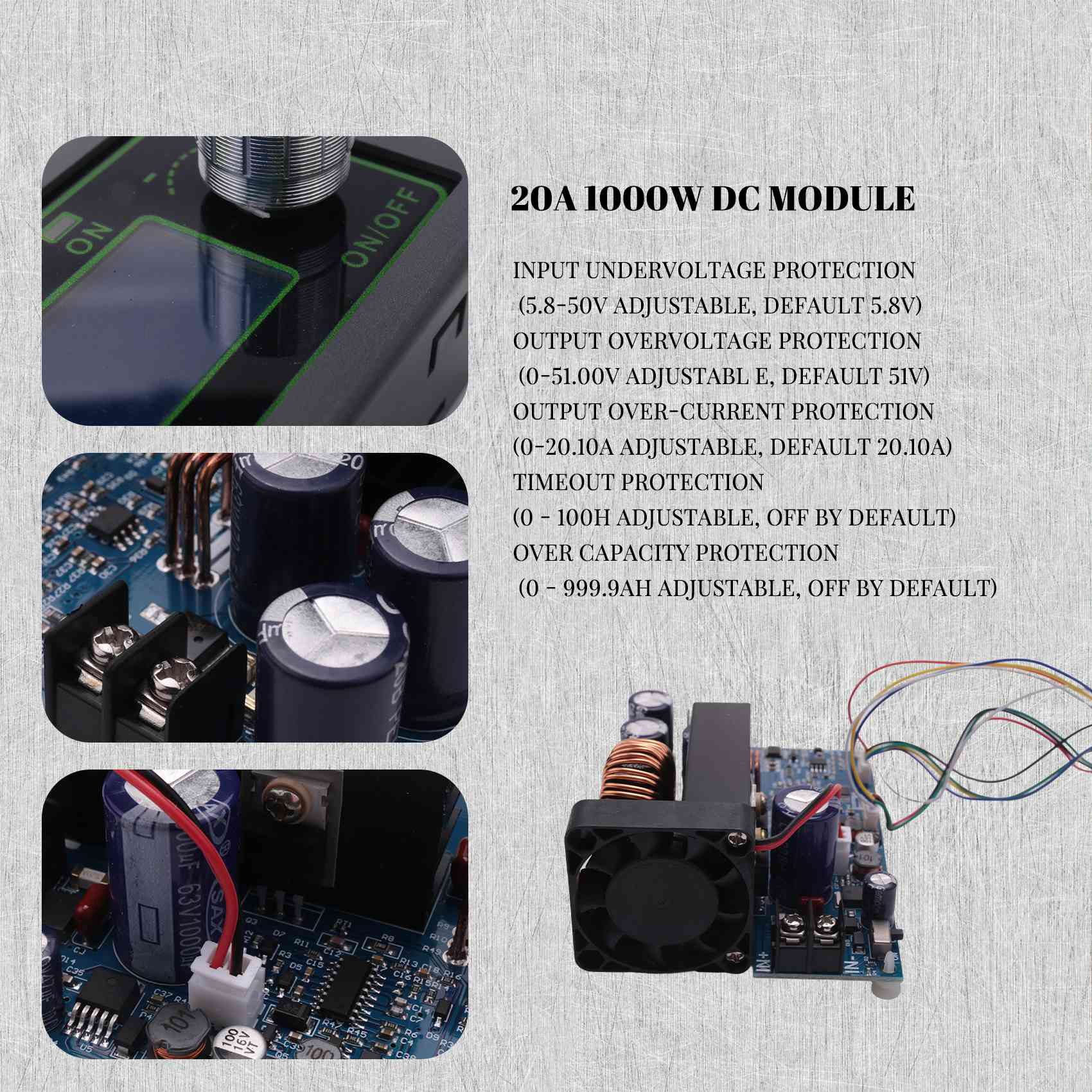 [NEWA08R】 WZ5020L 20A 1000W DC – Step Down Dc Power Supply Module 1000W Bewertung und Preis